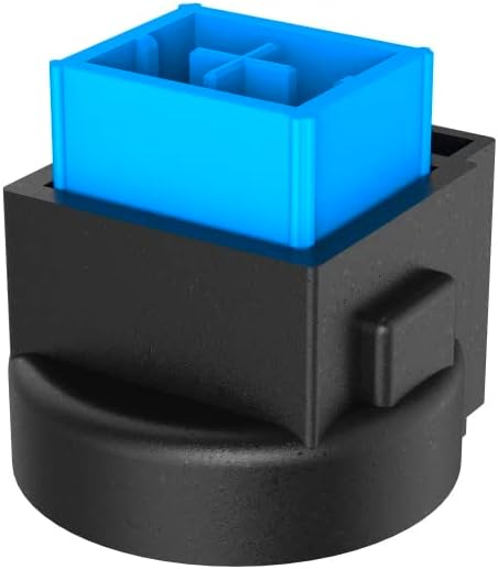 Assembled view of a semi-mechanical keycap