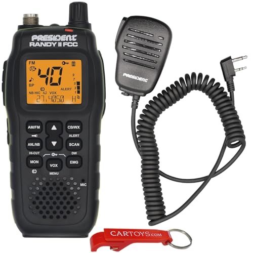 President Randy Ii Fcc Approved Handheld/Vehicle Cb Radio With Am/Fm & Noaa Weather Channel & Alerts cover