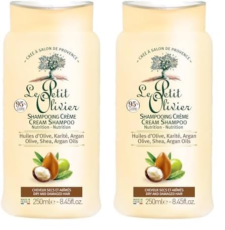Nourishing Shampoo Creme Le Petit Olivier for Men 8.4 oz Shampoo (Paquete de 2)