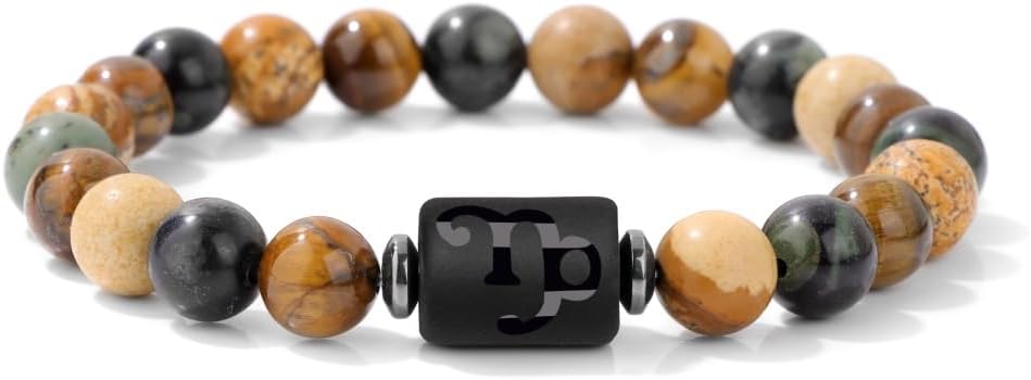 Zodiac Bracelet Gemstone beads bracelet for women Constellation Horoscope Chakra Relief Stress Stretch Bracelet Jewelry Gift - Image 3