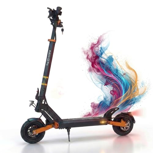 KuKirin Patinete Eléctrico para Adultos Homologado DGT, Certificado VMP, 500W, 25 km/h, hasta 65 km, Neumáticos de Vacío de 9', Suspensión Doble, Plegable, G2 P VMP