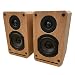 Roxel RBS 300 Bookshelf Speaker, Wood Effect Cabinet with 4 inch Enhanced Carbon Fibre Woofer, 1Inch Silk Dome Tweeter, Detailed and Refined Sound, Deep Bass 150W RMS (Oak)