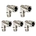 Beduan Brass BPL Push to Connect Air Fittings Elbow 3/8" Tube OD x 1/4" NPT Male 90° Degree Adapter (Pack of 5)