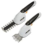 VonHaus Hedge Trimmer & Grass Shears Cordless 2 in 1 – Handheld Cutter for Hedges, Bushes, Branches, Shrubs, Lawn Edging – 3.6V Battery, 2 Changeable Blades, Charger, Lightweight, Soft Grip Handle
