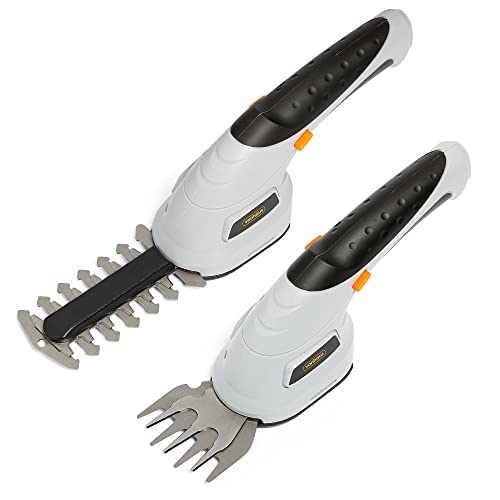 VonHaus 2 in 1 Cordless Hedge Trimmer & Grass Cutter 3.6V – Rechargeable Lithium-Ion Battery, 2...