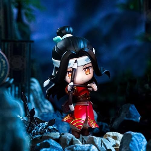 CALEMBOU Anime Figure Set: Cute Wei Wuxian & LAN Wangji Chibi Figures, PVC, Mo Dao Zu Shi Fans (WWX&LWJ-YJGQ-4PCS) - 4