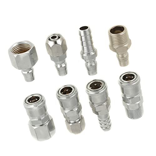 8 PCS BSP 1/2 Mangueira de Compressor de Ar Pneumático Conjunto de Conector de Soquete de Acoplador