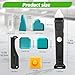 Caulking Tool 6 in 1 Sealant Finishing Tool & Grout Remover Scraper with 6 Silicone Pads, Sealant Removal and Trimming Tool with Squeegee for Bathroom, Window, Door, Kitchen