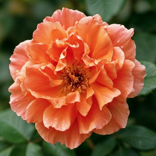 Rosa Trepadora Naranja - Lote de 2 Plantas a Raíz Desnuda - Flores de Tonos Cálidos, Trepadora de Rápido Crecimiento para Vallas y Glorietas