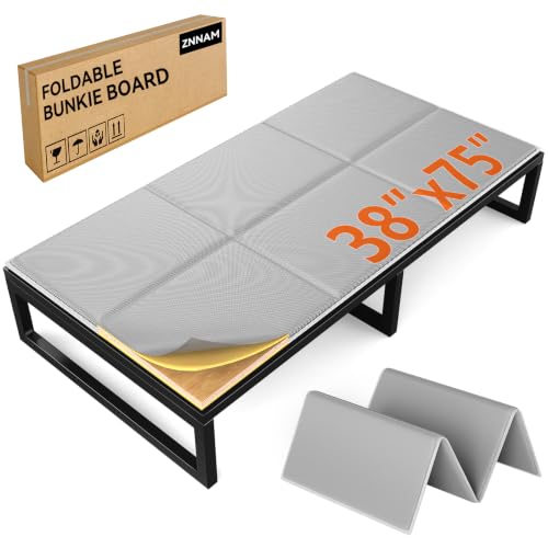 Znnam 20mm MDF Bunkie Board Twin Size (38'x75') with 5mm Foam...