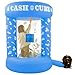 Silipull 5 FT Inflatable Cash Cube Booth Inflatable Money Machine Booth Money Blower Machine Cash Grab for Adults Game Activity Events (No Blower Included) (Blue)