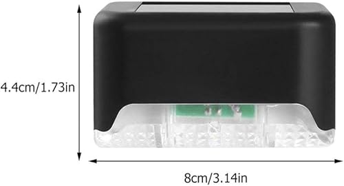 Miniatura 2 de Yardwe 4 luces solares LED de seguridad para exteriores, luces solares con sensor de movimiento, aplique de pared, lámpara de noche, lámpara de