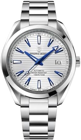 Pagani Design Men Automatic Watch Japan NH35 Movement Sapphire Glass Stainless Steel Bracelet 100 Meter Waterproof Sports Watch