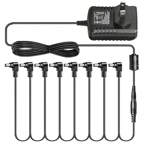 Pigtone Guitar Pedal Power Supply DC 9V 1A (10mA -1000mA) Center Negative