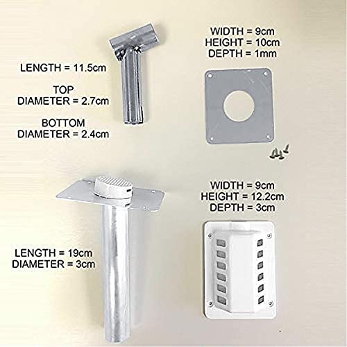 Smad Flue Kit Exhaust Gas Chimney for Propane Refrigerator - Thumbnail 3
