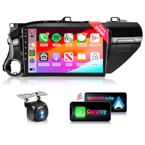 8Core 2G+64G Radio for Toyota Hilux 2015-2020 Car Stereo, 10.1inch 1280X720P IPS Touchscreen/BT 5.0/Wireless CarPlay/Android Auto/DSP 32EQ/MirrorLink/WiFi/GPS/FM/RDS/Backup Camera by podofo - Used condition - US$72.94