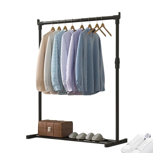 Perchero de carga pesada - Perchero portátil para armario | Perchero independiente | Almacenamiento plegable ajustable para secar la ropa | Perchero para colgar | Armario