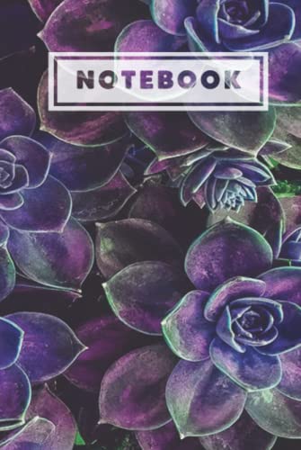 Carnet de composition succulentes violettes 120 pages lignées 88NorthCo