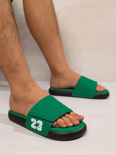 Image of DREAM LAKE Men's Sport Slide Sandals, Flexible Midsole, Casual Beach Slides
