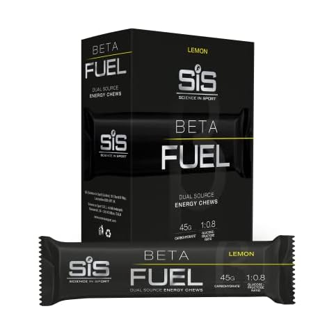 Science in Sport Beta Fuel Dual Source Energy Chews, Energy Bars, Lemon Flavour, 45g of Carbs, 60g Bar (6 Pack) Cover