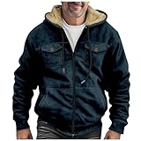HSUAYEUD Weste Herren Fleece,Parajumper Daunenjacke Herren Jacken Für Herren Shearling Jacke Herren...
