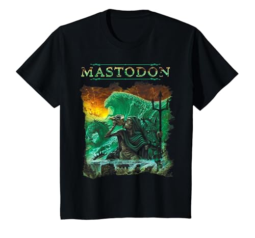 Mastodon Floods of Triton T-Shirt, Youth, Black, Small
