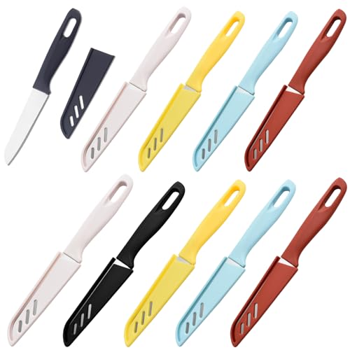Borsicge 20 Pieces Paring Knife, Paring Knives Ultra Sharp Vegetable And Fruit Knife With Sheath Cover cover
