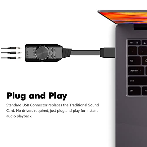 Adaptateur virtuel 7.1 canaux carte son USB connecteurs microphone PC