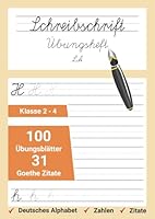 Schreibschrift Übungsheft LA: HandschriftPRO - Lateinische Ausgangsschrift und Goethe-Zitate für einfaches Schreibenlernen. (Meisterwerke der deutschen Schrift: Von Kurrent bis SAS) (German Edition) B0D4M5H33H Book Cover