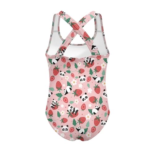 Image of JEOCODY Swimsuit for Girls One Piece Bathing Suit for Teens Crossback Hawaiian Beach Swimwear