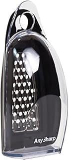 AnySharp ASMGBLK 3-in-1 Box Grater, Inoxidable, Black