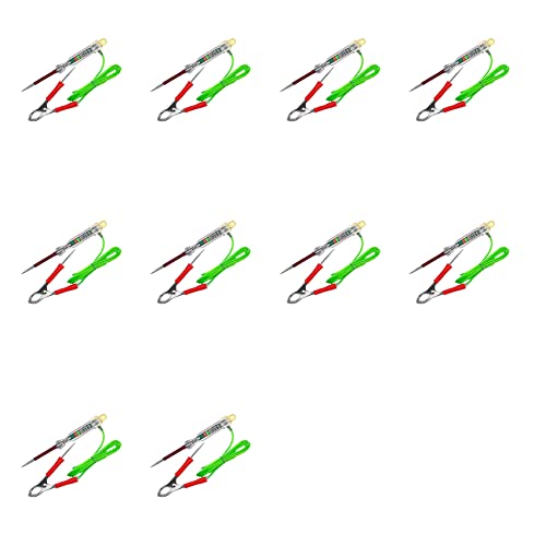 HuddyFee 10X �����ԗpLED��H�e�X�^�[ 6-24V�e�X�g���C�g �f���A���v���[�u�t�� 47�C���`�s���t���C���[���j���N���b�v �����p