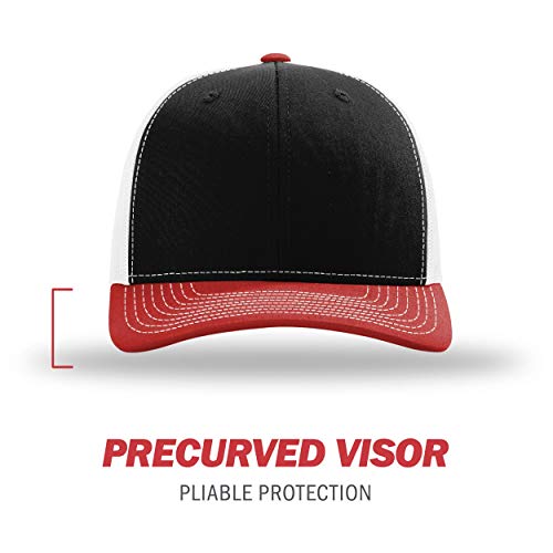 Image of Richardson 112P Patterned Snapback Trucker Hat - Custom Leather Patch Hat | No Minimals | Volume Tiered Pricing
