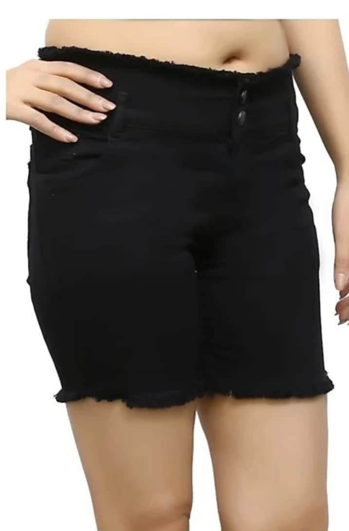 Trendy Stylish Women Big Size Funky Black Short-picture-33