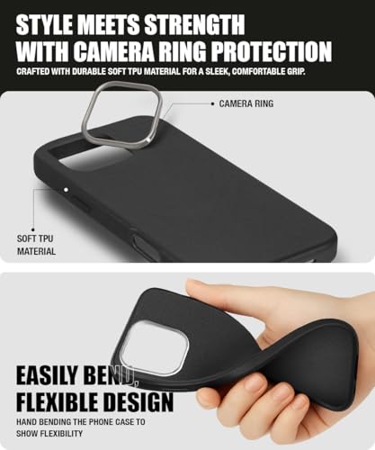 Image of WOW IMAGINE Back Cover for Mi Redmi 13 5G | Poco M6 Plus 5G | Ultra Slim Flexible Non-Slip Grip | Inner Fabric | Metal Camera Ring & Lightweight Soft Silicone Mobile Case - Tan Brown