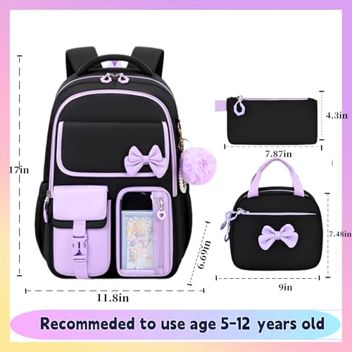 Image of Backpack for Girls Kids Backpack 16in School Bookbag