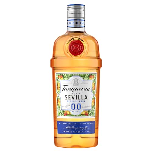 Tanqueray Flor De Sevilla Alcohol Free Spirit | 0% vol | 70cl | Zesty Taste of Seville Orange & Gin Botanicals | Bold &Bittersweet | Enjoy in a Gin Glass with Tonic