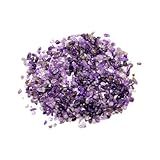 SOLUSTRE Natural Granulada Morada Piedras Pulidas Decoración Escritorio Hogar Acuario Cristales Energéticos