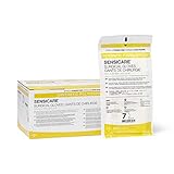 Medline SensiCare Surgical Gloves with Aloe Vera, Powder-Free, Sterile, Size 7, White (Pack of 100)