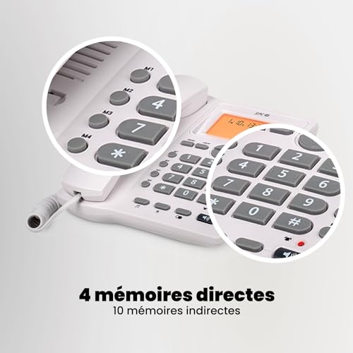 Téléphone fixe écran éclairé SPC Office ID 2 pour ne plus manquer aucun appel - 3