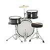 Acoustic Junior Drum Kit 3-Piece Kid Drum Set for Kids 5-10 with Snare Bass Tom Cymbal by Gear4music #2