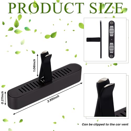 Image of Leinuosen 4 Pcs Car Air Freshener Vent Clip Car Perfume Diffuser Automotive Fragrance Decoration with 8 Sponge Sticks and Perfume Droppers for Office Kitchen Bathroom Pet Houses