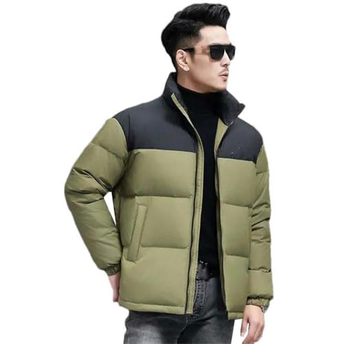 Veste courte en duvet pour homme manteau chaud d'hiver col montant