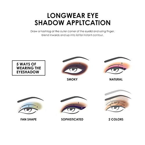 Maepeor Matte Shimmer Eyeshadow Stick 10 Colors Cream Eyeshadow Pen Waterproof And Long Lasting Shadow Stick (104# Stone) #TOP5