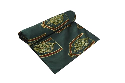 Image of Ethnics of Kutch Women's Ajrakh Modal Silk Natural Dye Hand Block Print Unstitched Kurta Fabric (For Lenght - Refer Bullet Point Below)