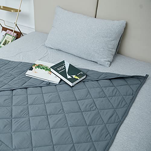 Treecube King Size Weighted Blanket 15 Pounds(78”×85”),Cooling Weighted Blanket For Adult With Premium Glass Beads,Ultra Cozy Heavy Blanket(Grey) #TOP5