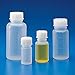 Globe Scientific 601623 Polypropylene Wide Mouth Extra Sturdy Round Bottle with Polypropylene Screwcap, Graduated, 100mL Capacity (Case of 100)