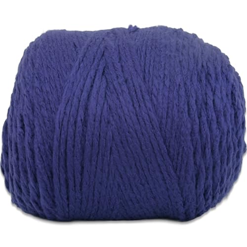 Image of ThreadArt Chunky Yarn Big Cake, 300g (316 Yards - Navy Blue 14 | Super Bulky #6 for Hand Knitting & Crocheting - 100% Soft Acrylic for Blanket Yarn