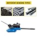 VEVOR SBG-40 Manual Bender High-Hardened Steel Scroll Bender Combination of Scroll Radius and Angle Bending Universal Metal Rod Bender For Steel Brass Cooper Aluminum