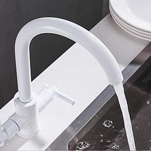 Robinet de lavabo à finition haute mélangeur évier noir pivotant